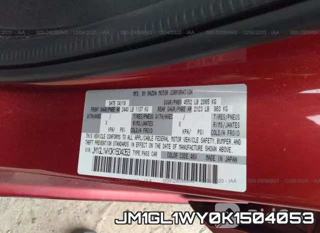 JM1GL1WY0K1504053 фото 10