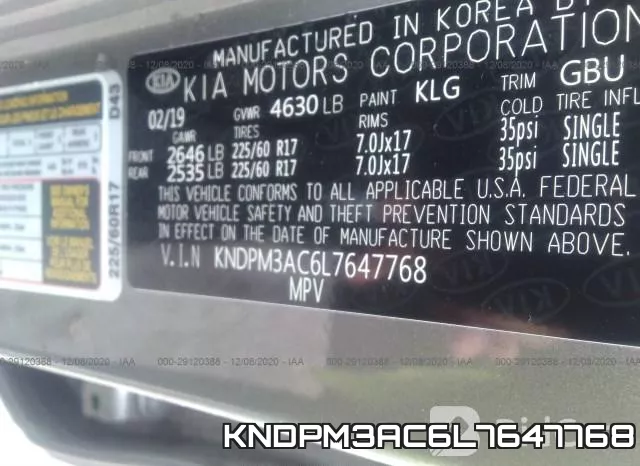 KNDPM3AC6L7647768 фото 10