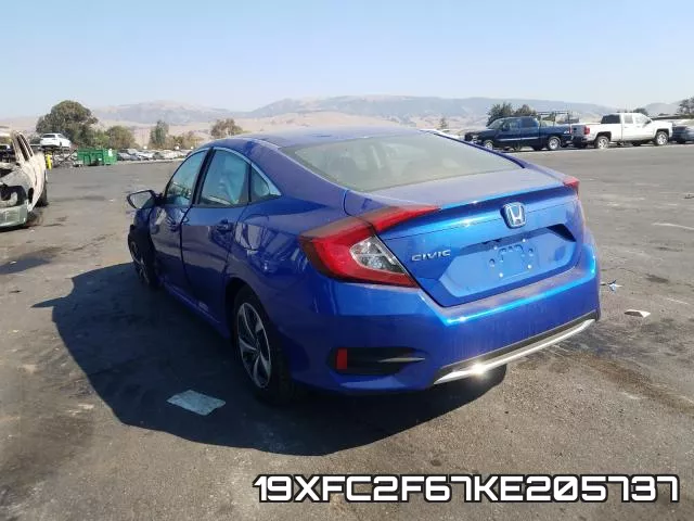 19XFC2F67KE205737 фото 4