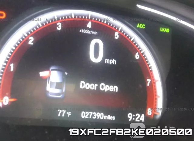 19XFC2F82KE020500 фото 8