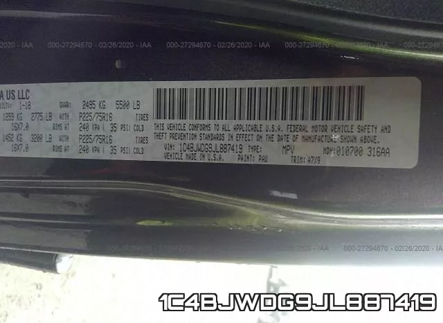 1C4BJWDG9JL887419 фото 8