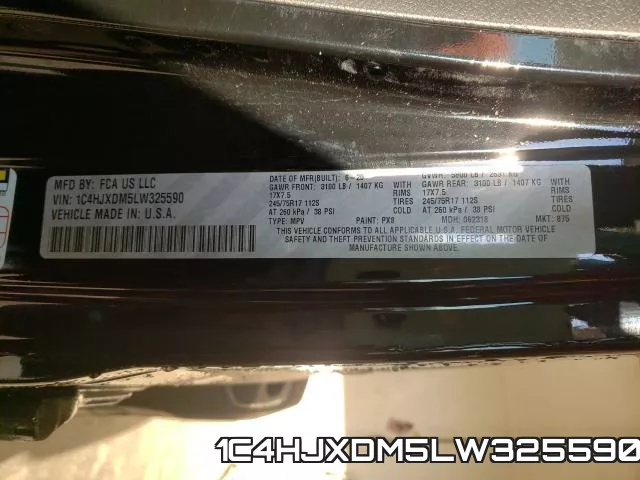1C4HJXDM5LW325590 фото 2