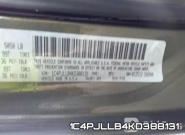 1C4PJLLB4KD388131 фото 8