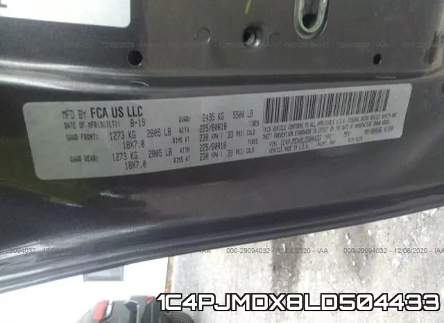 1C4PJMDX8LD504433 фото 10