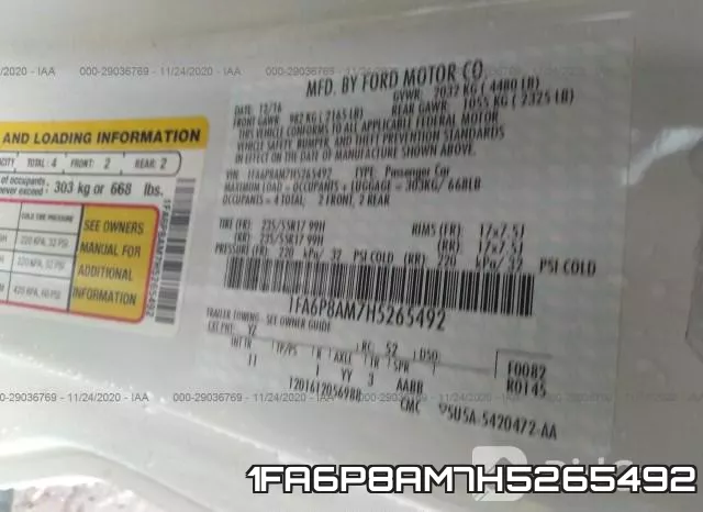 1FA6P8AM7H5265492 фото 9