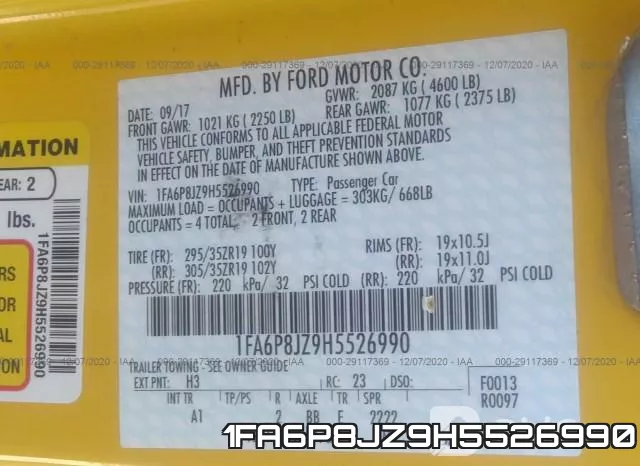 1FA6P8JZ9H5526990 фото 9