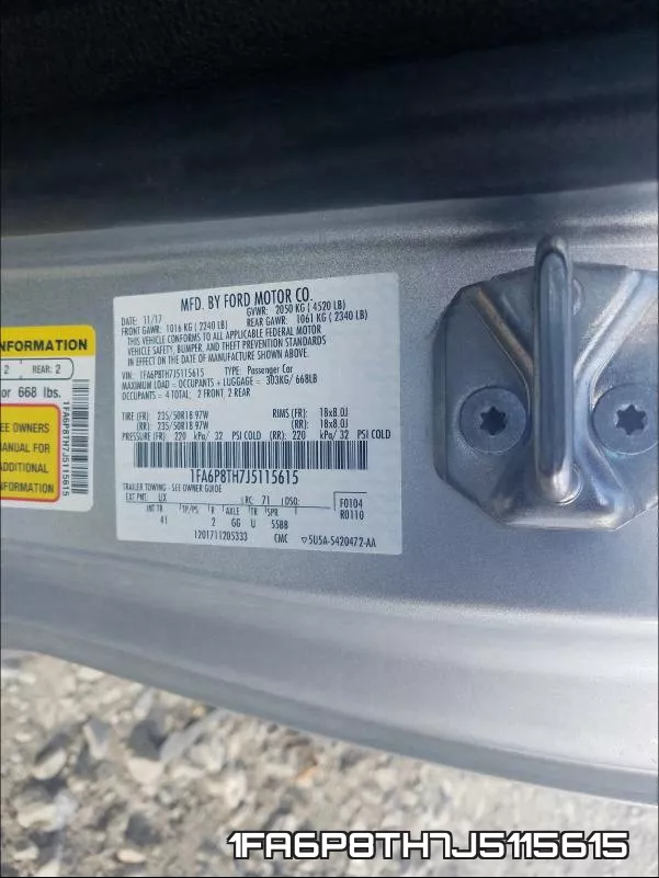 1FA6P8TH7J5115615 фото 2