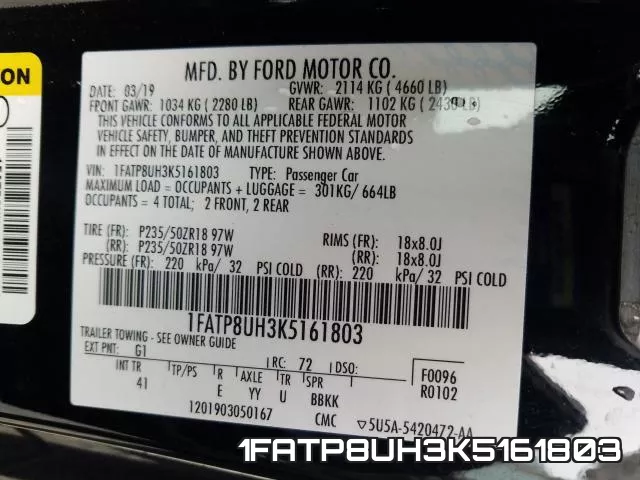1FATP8UH3K5161803 фото 2