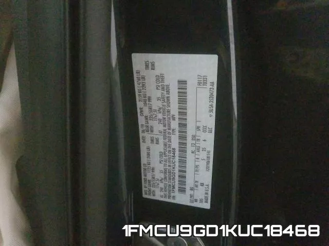 1FMCU9GD1KUC18468 фото 2