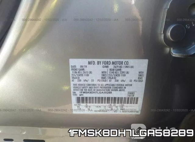 1FMSK8DH7LGA58289 фото 9
