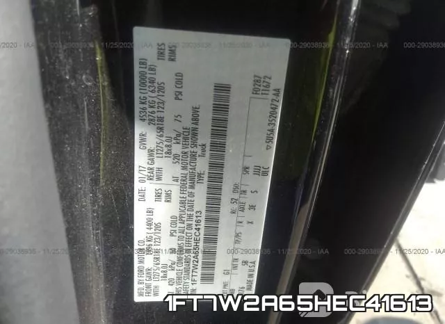 1FT7W2A65HEC41613 фото 10