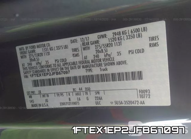 1FTEX1EP2JFB67097 фото 10