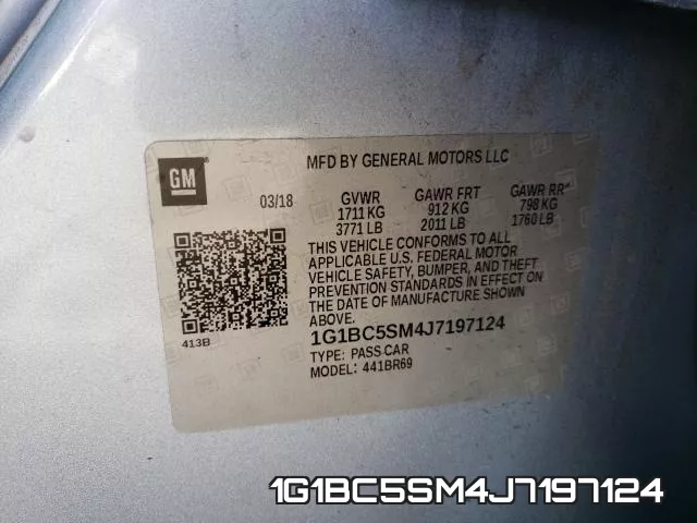 1G1BC5SM4J7197124 фото 2