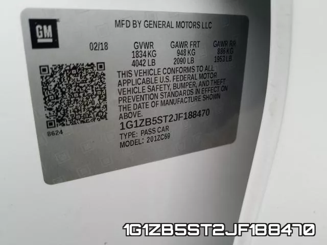 1G1ZB5ST2JF188470 фото 2