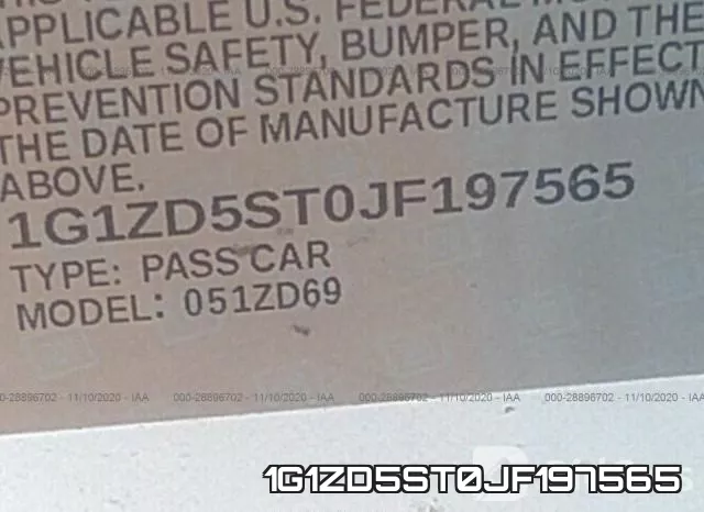 1G1ZD5ST0JF197565 фото 9