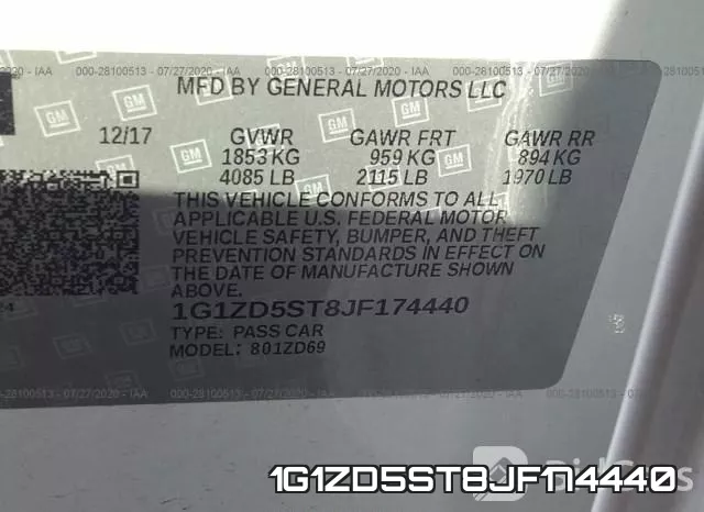1G1ZD5ST8JF174440 фото 10