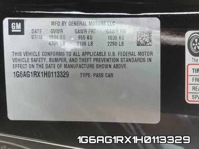 1G6AG1RX1H0113329 фото 2