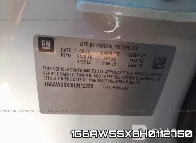 1G6AW5SX8H0112750 фото 9