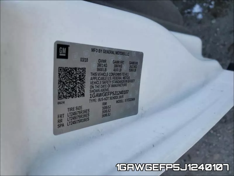 1GAWGEFP5J1240107 фото 2