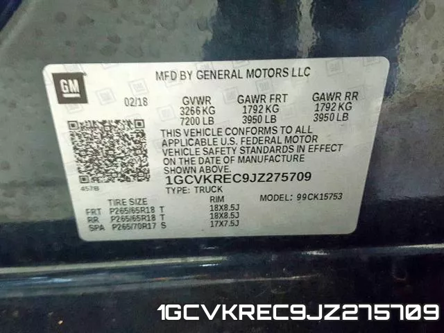 1GCVKREC9JZ275709 фото 2