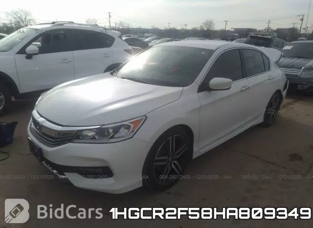1HGCR2F58HA809349 фото 2