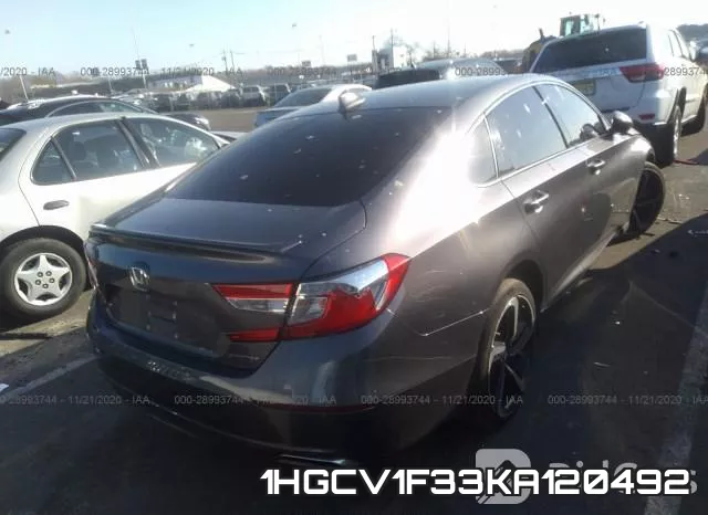 1HGCV1F33KA120492 фото 4