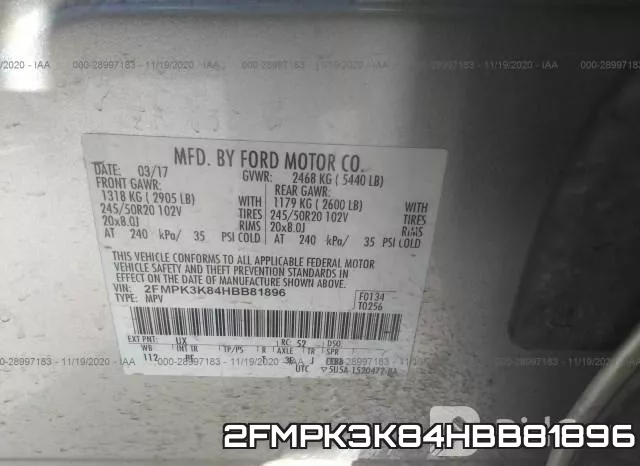 2FMPK3K84HBB81896 фото 10