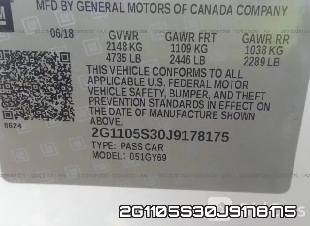 2G1105S30J9178175 фото 10