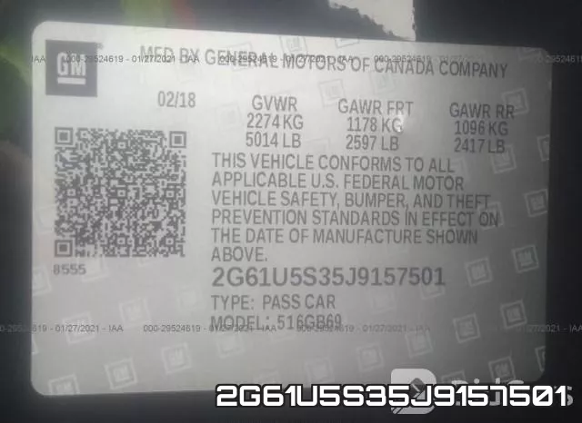2G61U5S35J9157501 фото 8