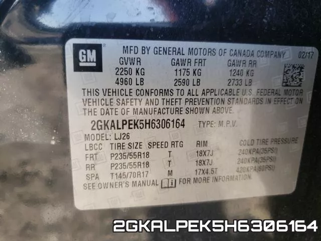 2GKALPEK5H6306164 фото 2