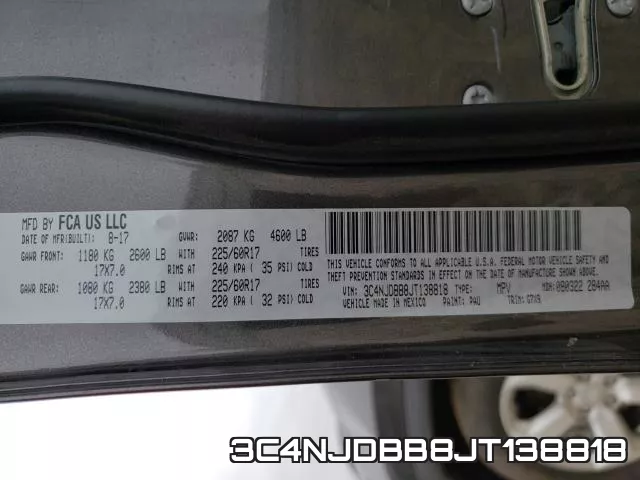 3C4NJDBB8JT138818 фото 2