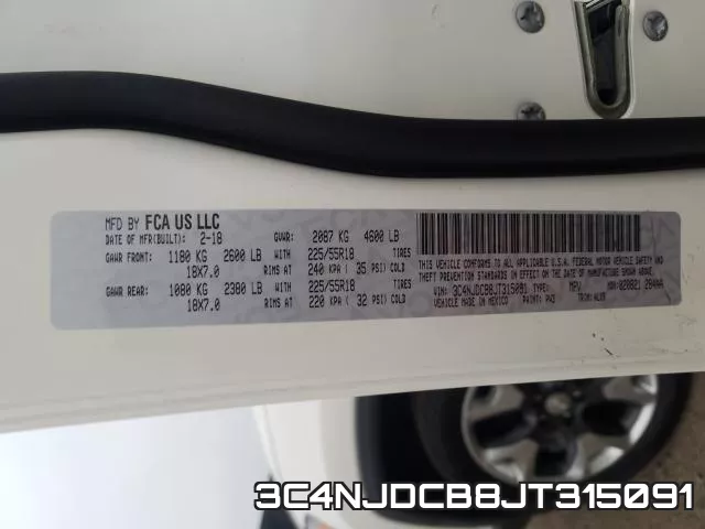 3C4NJDCB8JT315091 фото 2