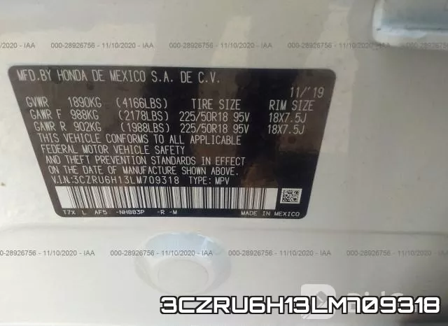 3CZRU6H13LM709318 фото 8
