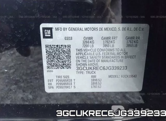 3GCUKREC6JG339233 фото 10