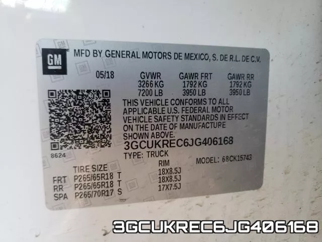 3GCUKREC6JG406168 фото 2