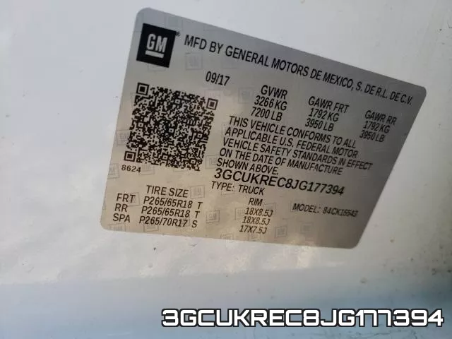 3GCUKREC8JG177394 фото 2