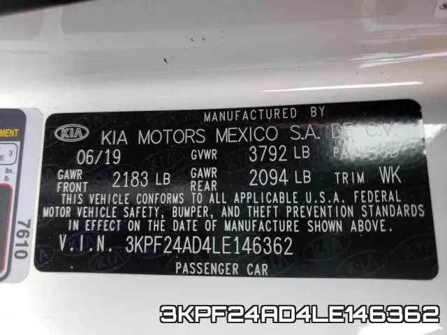 3KPF24AD4LE146362 фото 2