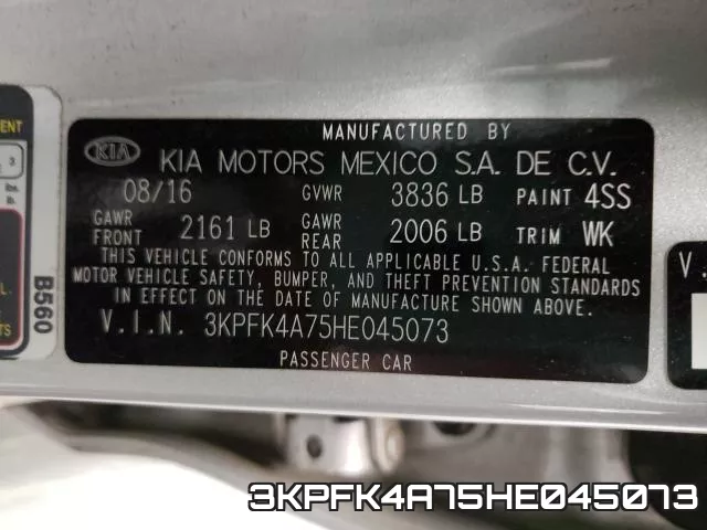 3KPFK4A75HE045073 фото 2