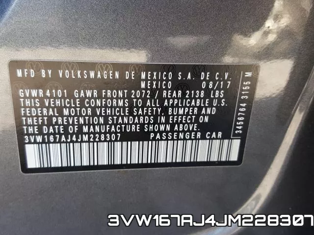3VW167AJ4JM228307 фото 2
