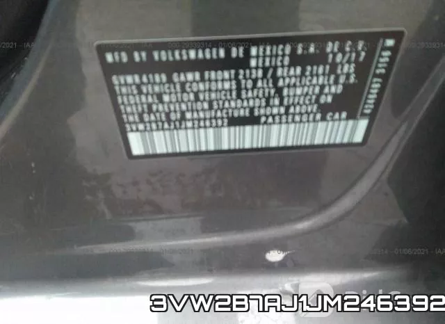 3VW2B7AJ1JM246392 фото 9