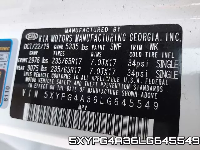 5XYPG4A36LG645549 фото 2