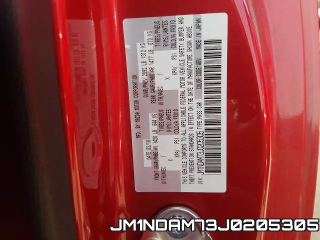 JM1NDAM73J0205305 фото 2