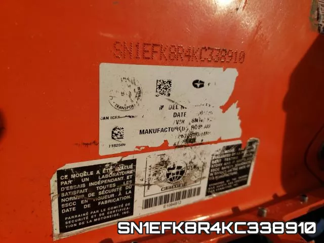 SN1EFK8R4KC338910 фото 2