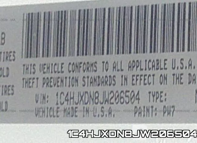 1C4HJXDN8JW206504 фото 9