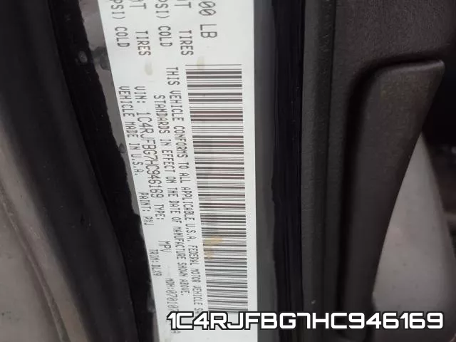 1C4RJFBG7HC946169 фото 2