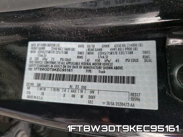 1FT8W3DT9KEC95161 фото 2
