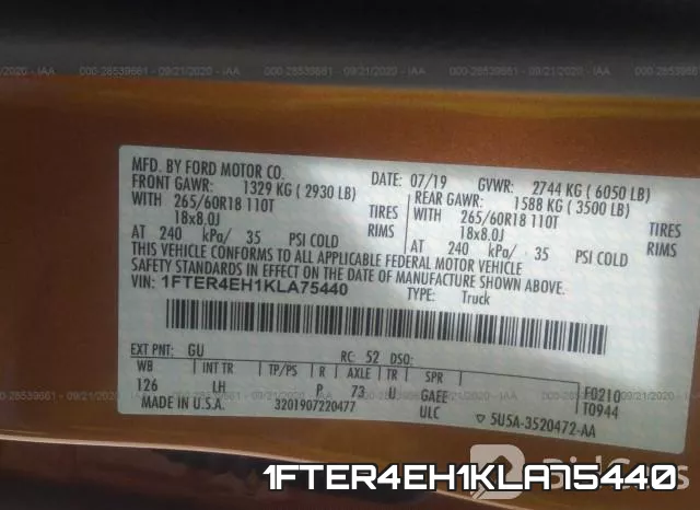 1FTER4EH1KLA75440 фото 10