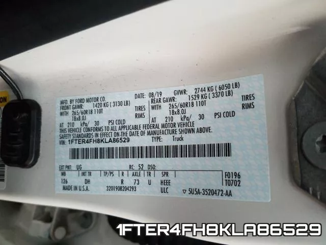 1FTER4FH8KLA86529 фото 2