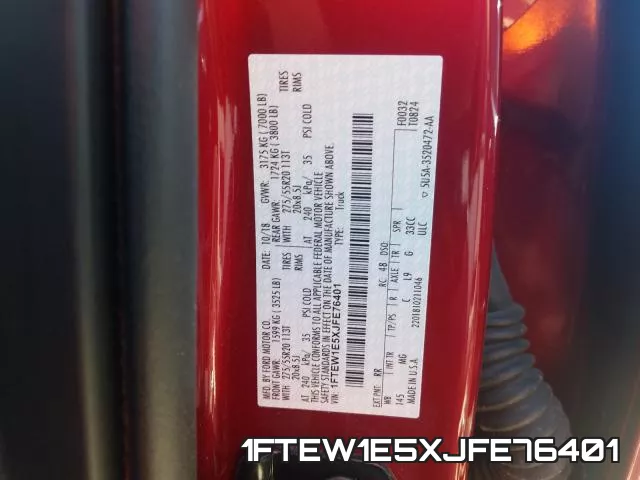 1FTEW1E5XJFE76401 фото 2