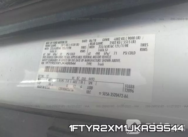 1FTYR2XM1JKA99544 фото 10